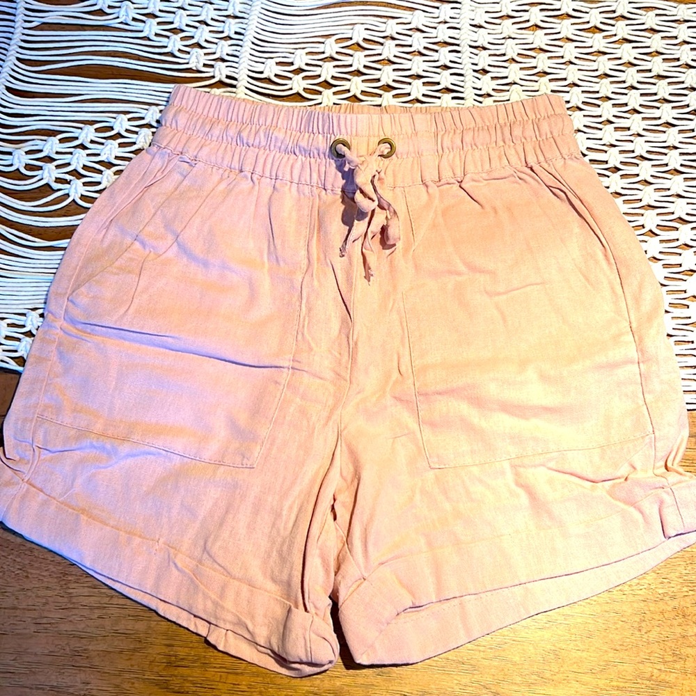 Zenana shorts, soft pink